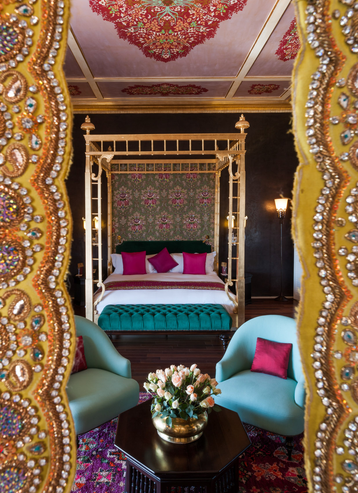 130124-27 Opulent Moroccan bedroom, Marrakech