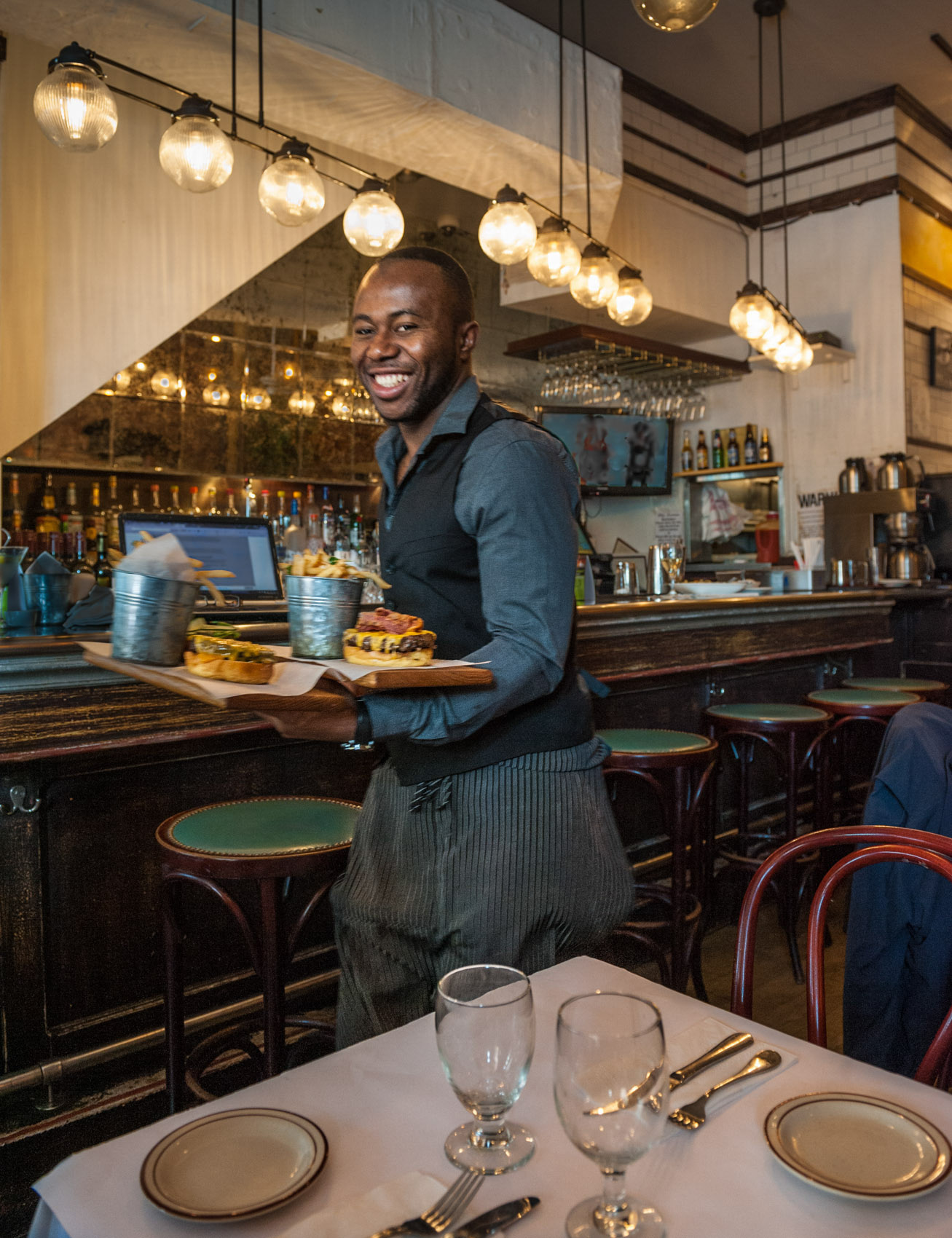 O18-320 waiter at Chez Lucienne